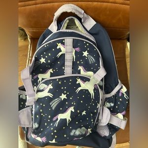 Pottery barn unicorn glow in the dark backpack and lunchbox